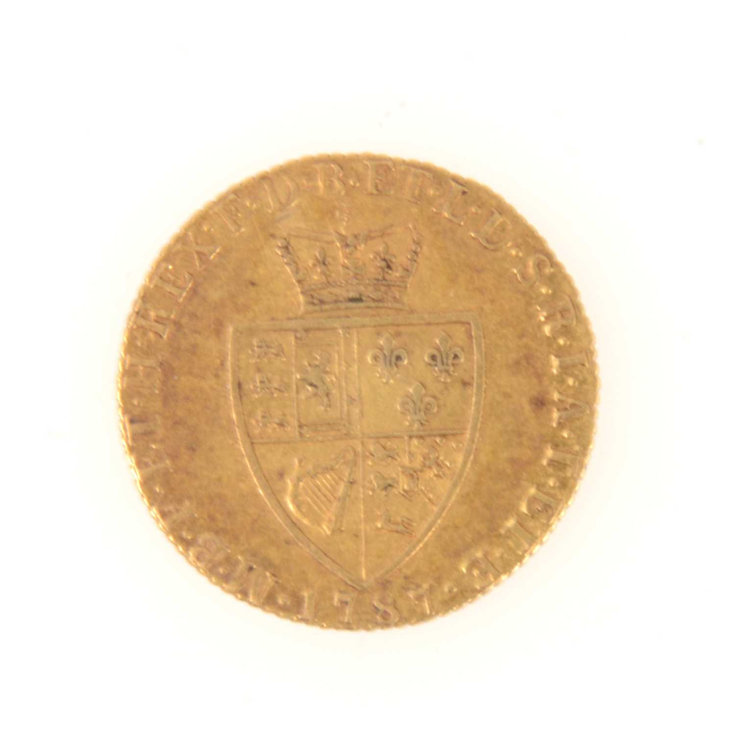 Lot 304 - Gold Spade Guinea, George III 1787.