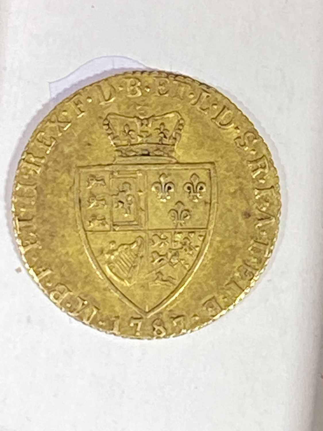 Lot 304 Gold Spade Guinea, III 1787.