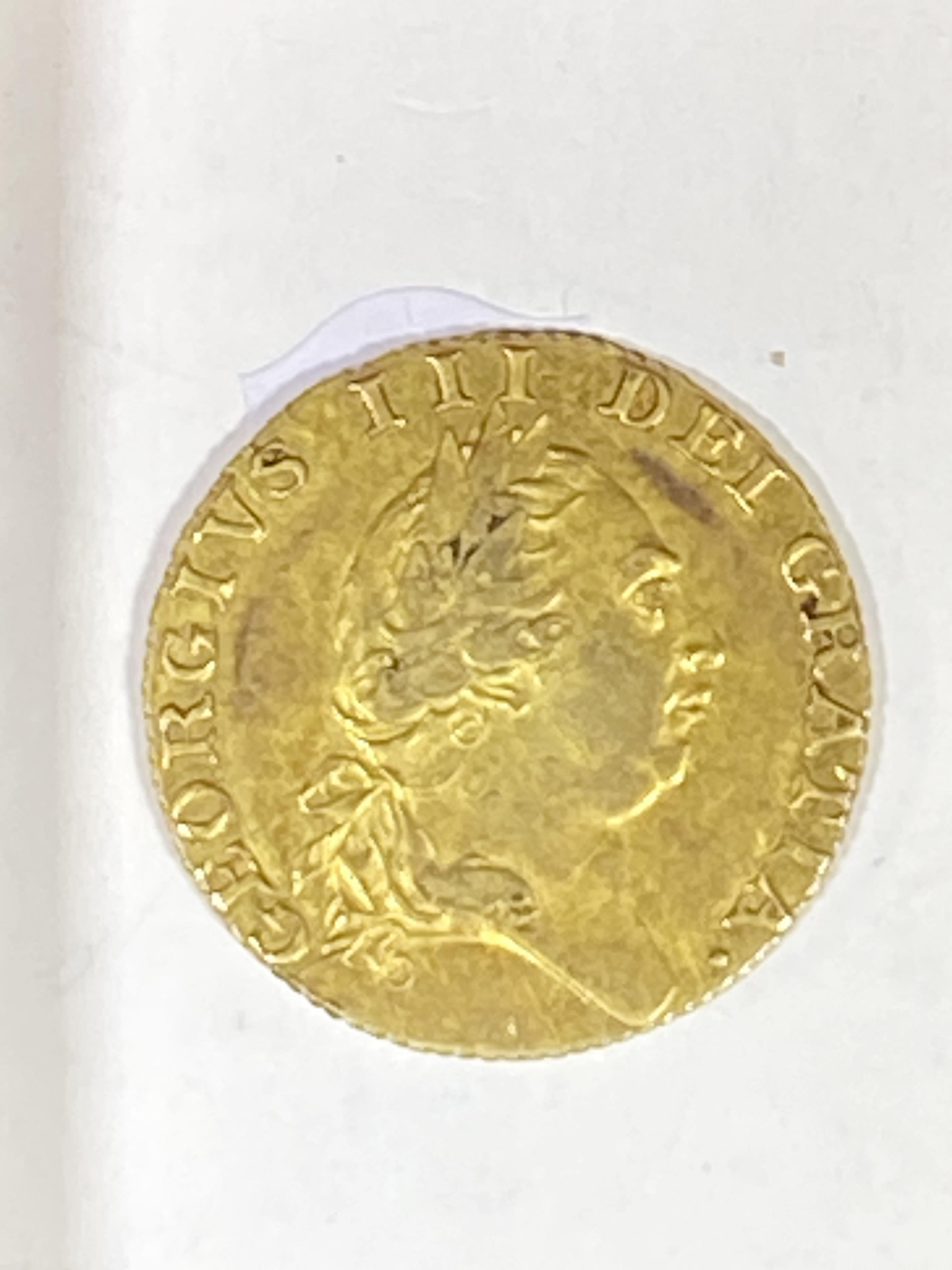 Lot 304 Gold Spade Guinea, III 1787.