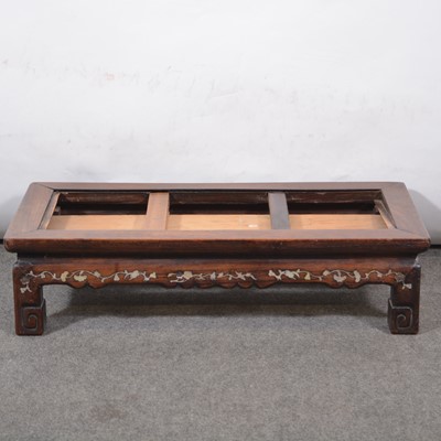 Lot 447 - Chinese carved hardwood scholar's table