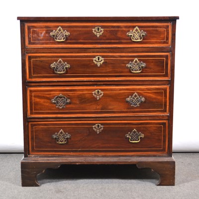 Lot 408 - George III mahogany chest of drawers