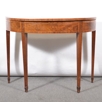 Lot 448 - George III mahogany card table