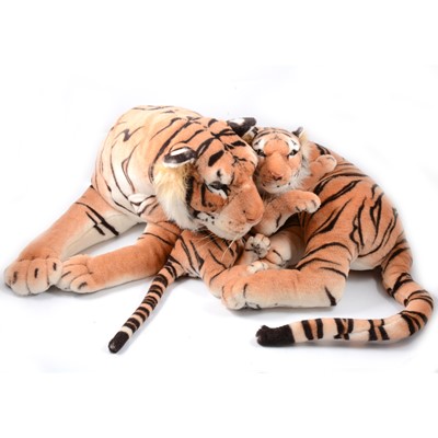 Lot 191 - Plush tiger and cub