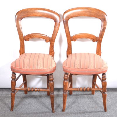 Lot 450 - Two Edwardian beech bedroom chairs