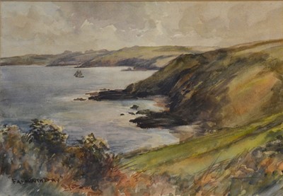 Lot 385 - Falmouth Bay and other watercolours.