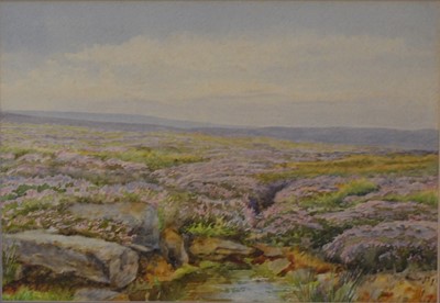 Lot 371 - Frederick William Hayes - Moutain landscape, and two other watercolours