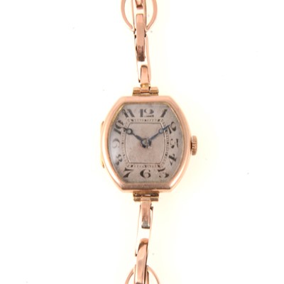 Lot 319 - Lady's vintage 9 carat gold wristwatch.