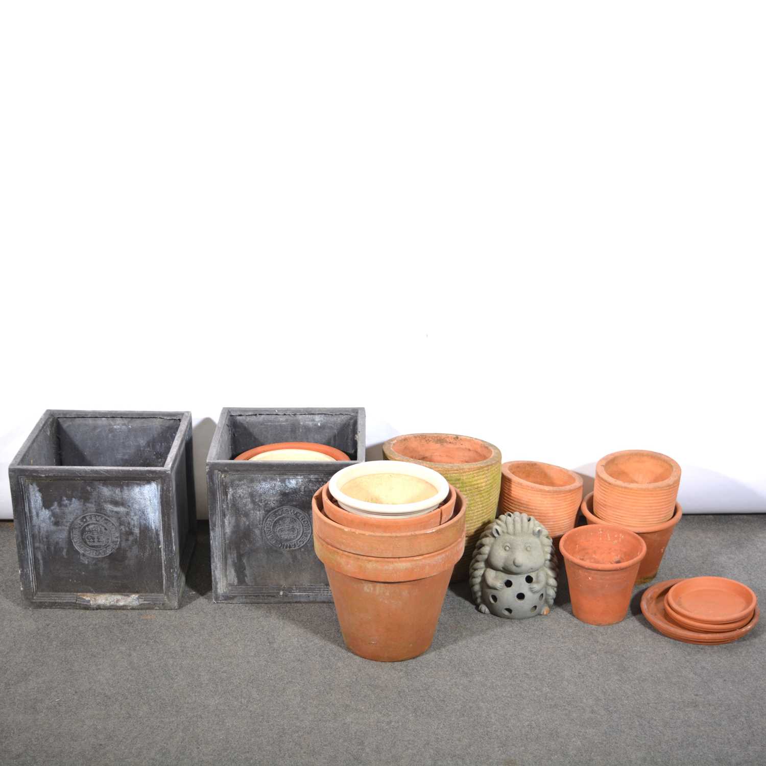 Lot 679 - Collection of garden planters.