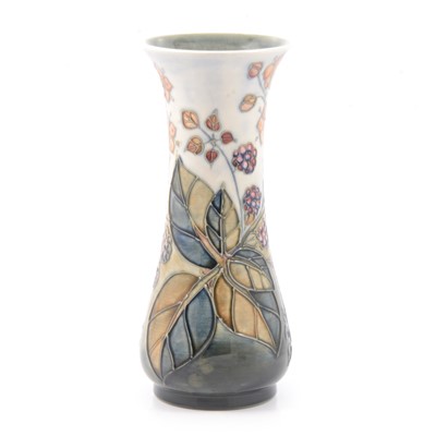 Lot 26 - Moorcroft 'Bramble' pattern vase, designed by Sally Tuffin.