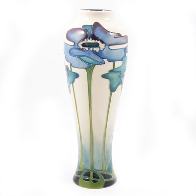 Lot 4 - Moorcroft Pottery 'Blue Heaven' vase, designed by Nicola Slaney.