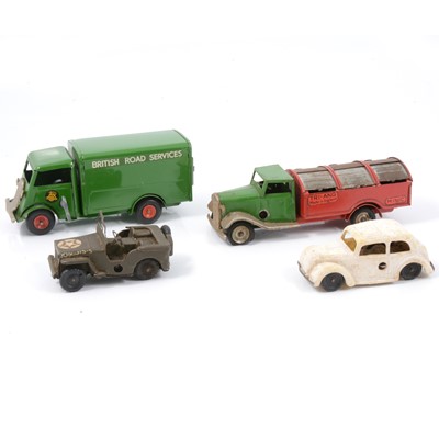 Lot 99 - Tri-ang Minic tin-plate toys