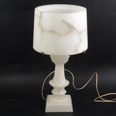Lot 88 - Alabaster table lamp.