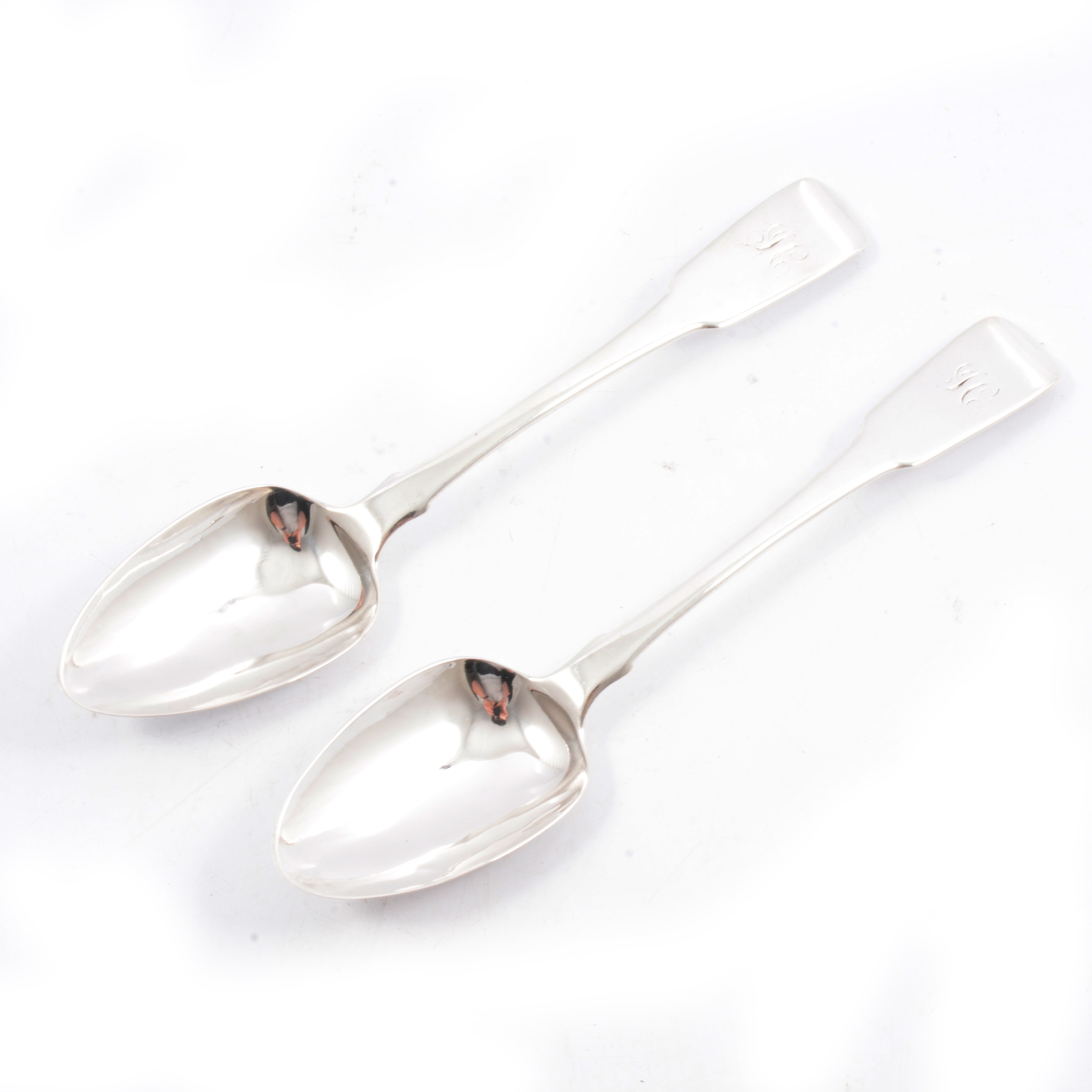 Lot 278 Pair of silver serving spoons by Joseph