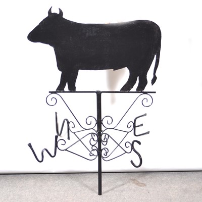 Lot 531 - Weather Vane - Bull, all painted black.