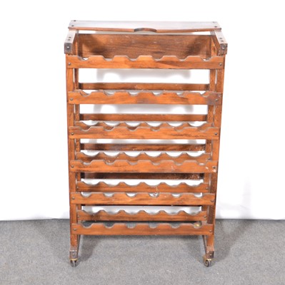 Lot 312 - Beech wine rack