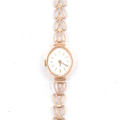 Lot 312 - Rotary - a lady's 9 carat gold quartz bracelet watch.