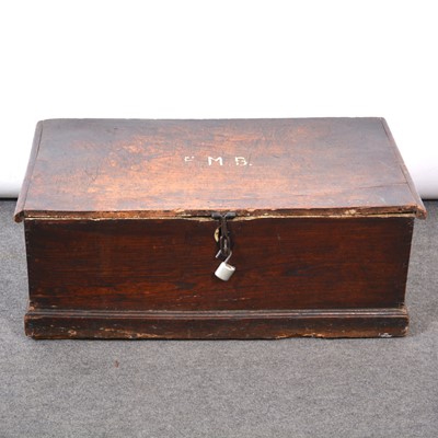 Lot 573 - Board elm trunk, 19th century.