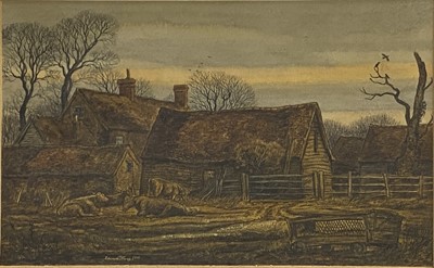 Lot 332 - Edward Stamp - Oakham Farm, Evening.