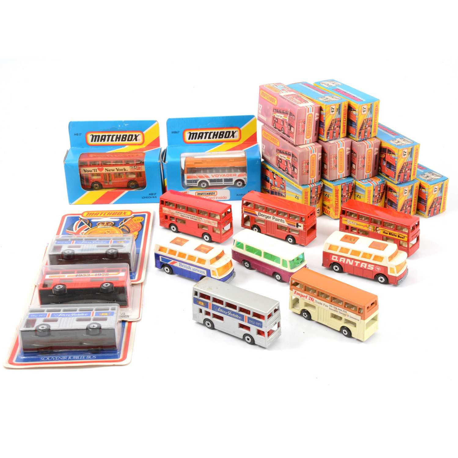 Lot 134 - Matchbox Superfast model buses.