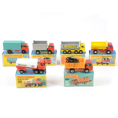 Lot 139 - Matchbox Superfast and Regular Wheel model trucks