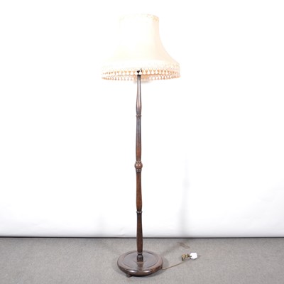 Lot 420 - Beech standard lamp