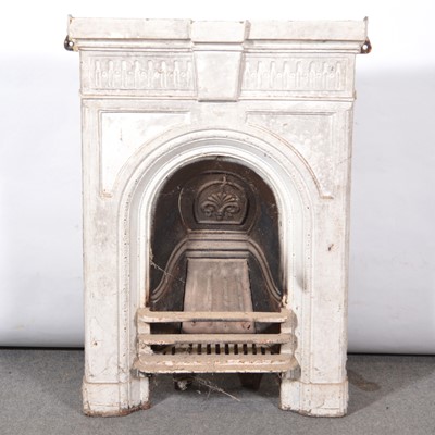 Lot 392 - Victorian cast iron fireplace