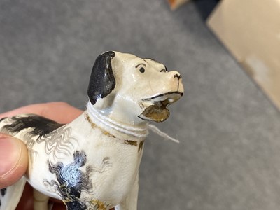Lot 30 - Various Staffordshire dogs and animals.