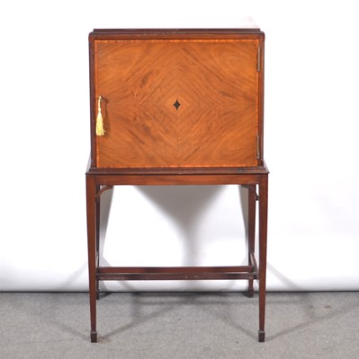 Lot 472 - Mahogany music cabinet