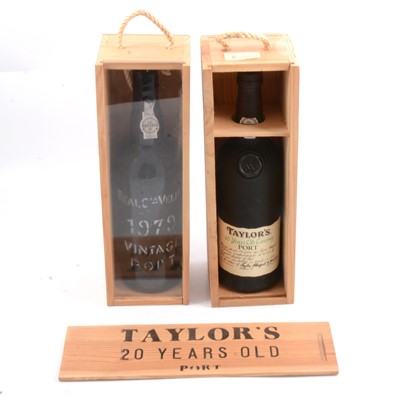 Lot 176 - Taylor's 20 year old Tawny Port, and  Real Companhia Velha 1979 vintage port.