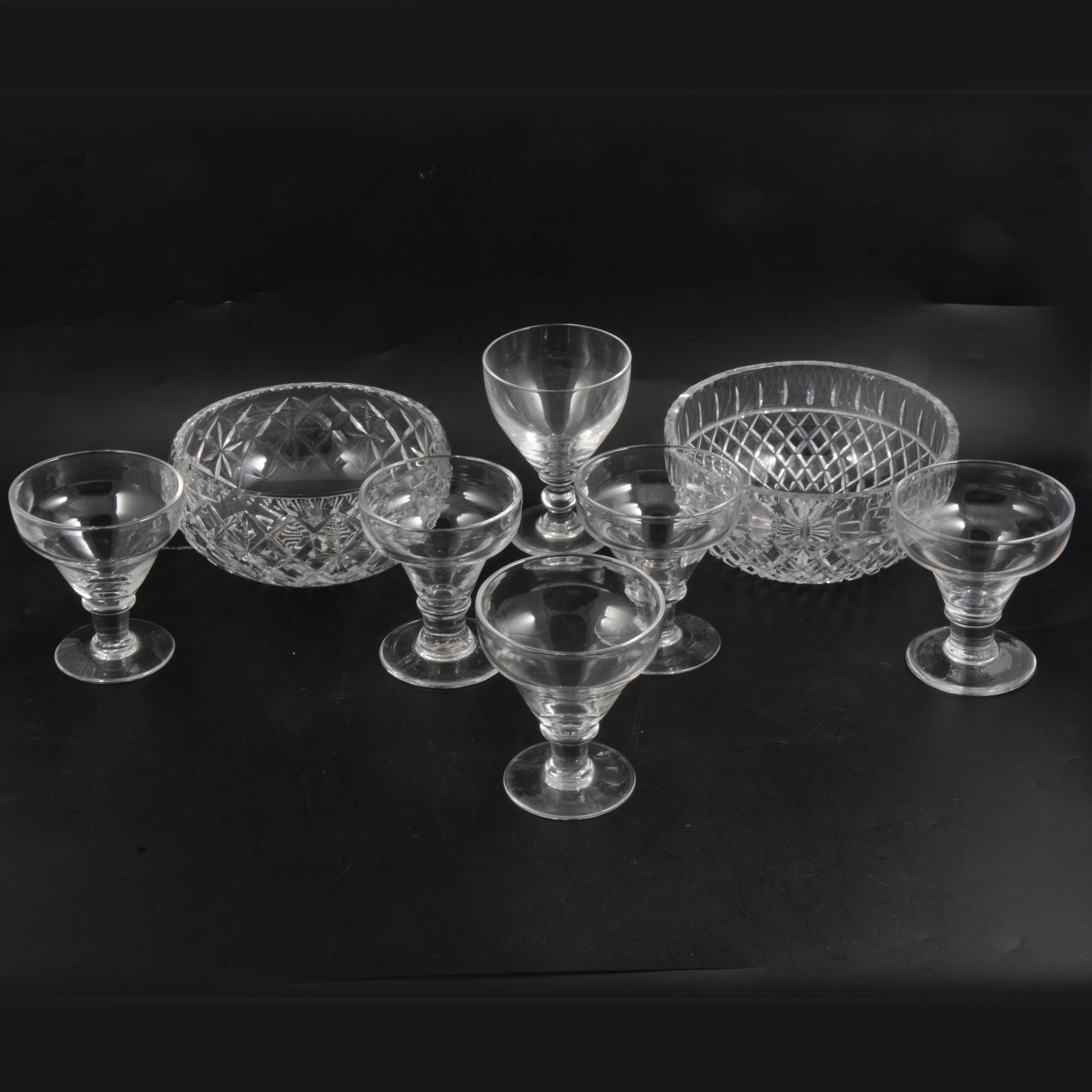 Lot 72 - Cut-glass fruit bowls and early 20th century