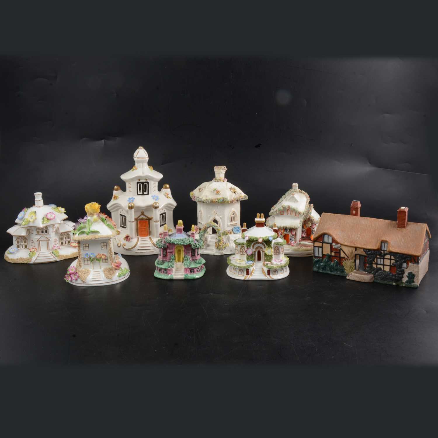 Lot 35 - Eight assorted pastille burners