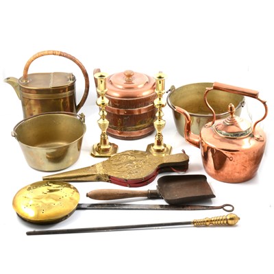 Lot 73 - Assorted brass and copper ware
