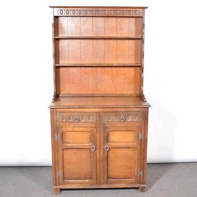 Lot 357 - Oak and ply dresser.