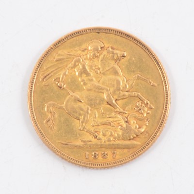 Lot 308 - Gold Full Sovereign, Victoria Jubilee Head.