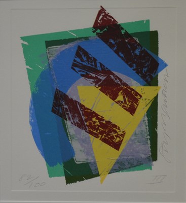 Lot 153 - Stephen Bartlett - Series of four abstracts