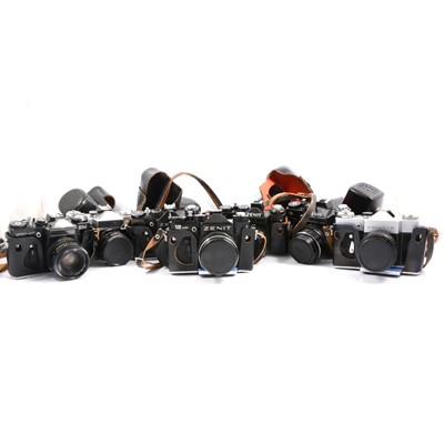 Lot 252 - Behnt Zenit 35mm cameras
