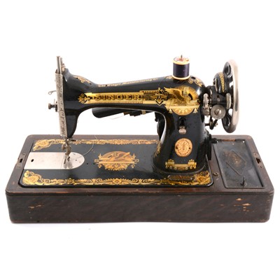 Lot 268 - Singer electric portable sewing machine in case.