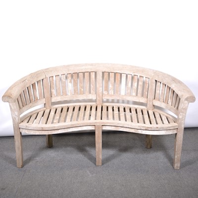 Lot 495 - Teak garden bench