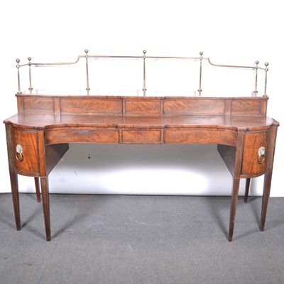 Lot 380 - Regency mahogany sideboard