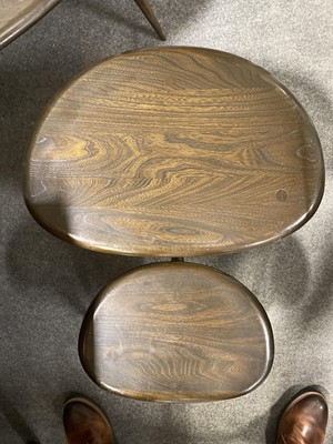 Lot 1062 - Nest of three 'Pebble' tables by Ercol