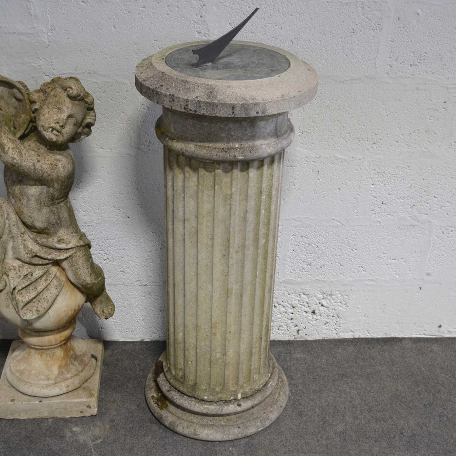 Lot 514 - Haddonstone sundial, Doric column