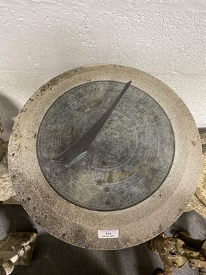 Lot 514 - Haddonstone sundial, Doric column