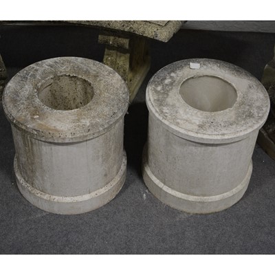 Lot 510 - Two Haddonstone cylindrical columns