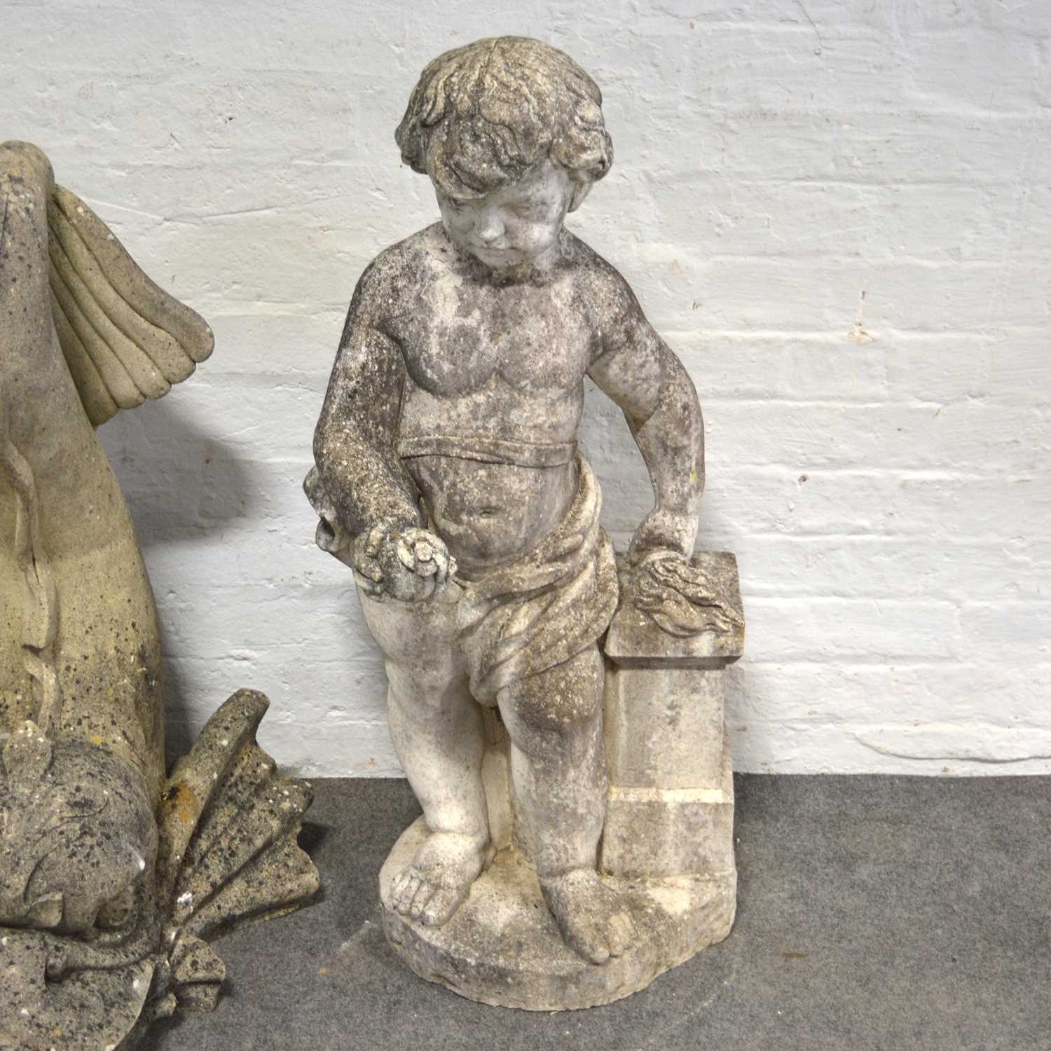 Lot 515 - Haddonstone garden statue, Fire