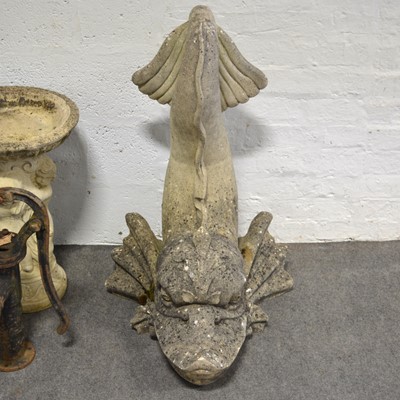 Lot 517 - Haddonstone dolphin fountain