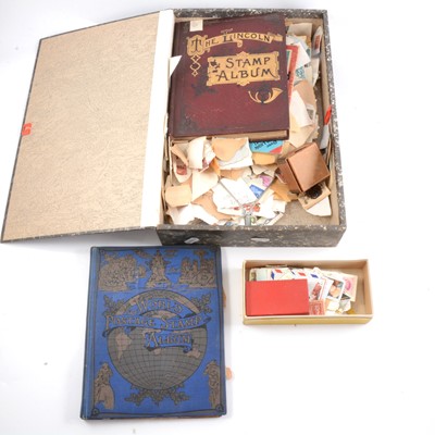 Lot 183 - The Lincoln Stamp Album, loose stamps, Ogden's Photo album with portraits.