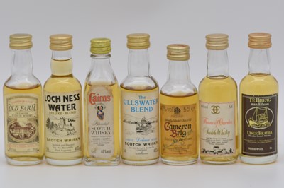 Lot 89 - Collection of fifty four assorted blended miniature Scotch whiskies