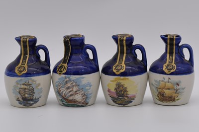 Lot 140 - Twenty four assorted Rutherford's ceramic decanters, nautical interest