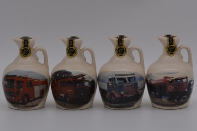 Lot 131 - Twenty four assorted Rutherford's white ceramic decanters, vintage vehicle series