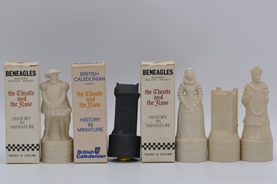 Lot 134 - Collection of Beneagles novelty ceramic decanters and chess pieces